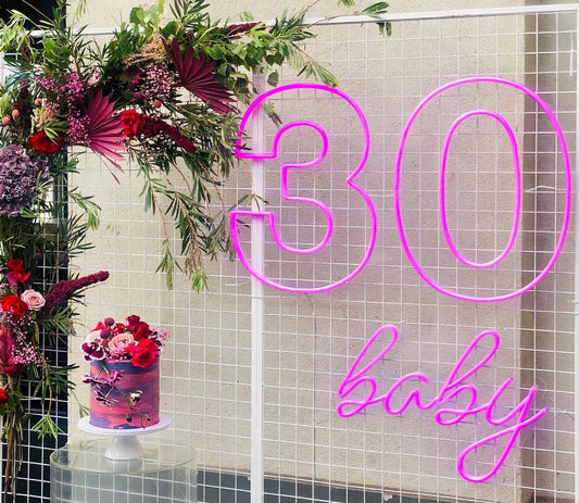 Birthday 30 baby Neon Sign