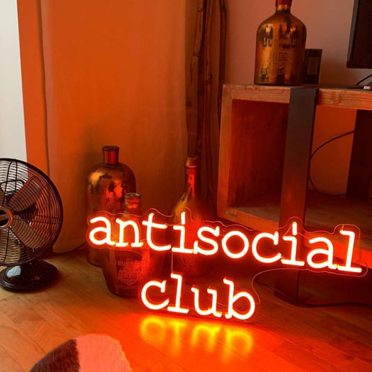 antisocial club Neon Sign