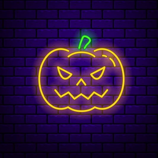Evil Pumpkin Neon Sign