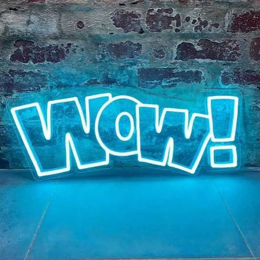 WOW! Neon Sign
